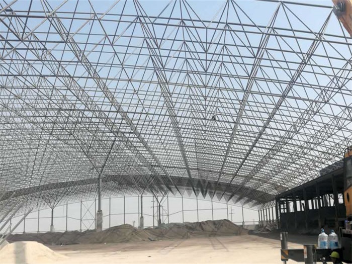 长葛钢厂料仓网架工程